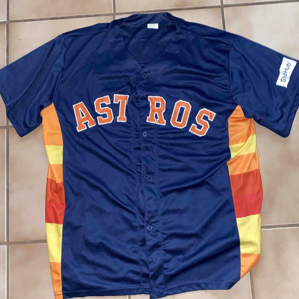 Lance McCullers Jersey Adult XL Blue Houston Astros MLB #43 Baseball Sportswear